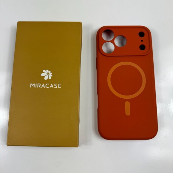 Miracase iPhone 17 Pro Max Case Orange Magnetic MagSafe Protection Integration - Picture 2 of 4